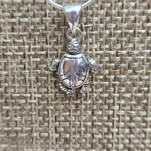 54. 925 Sterling Silver Turtle Pendant. Movable Legs. Necklace NOT Included.